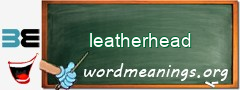 WordMeaning blackboard for leatherhead